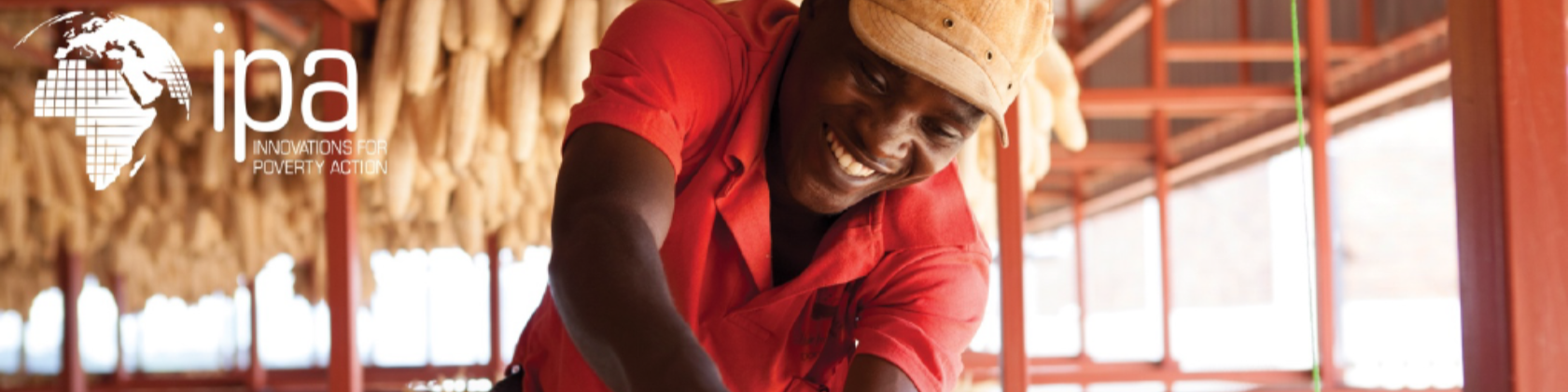 An African Man digging with a shovel, with maize hanging in the background.